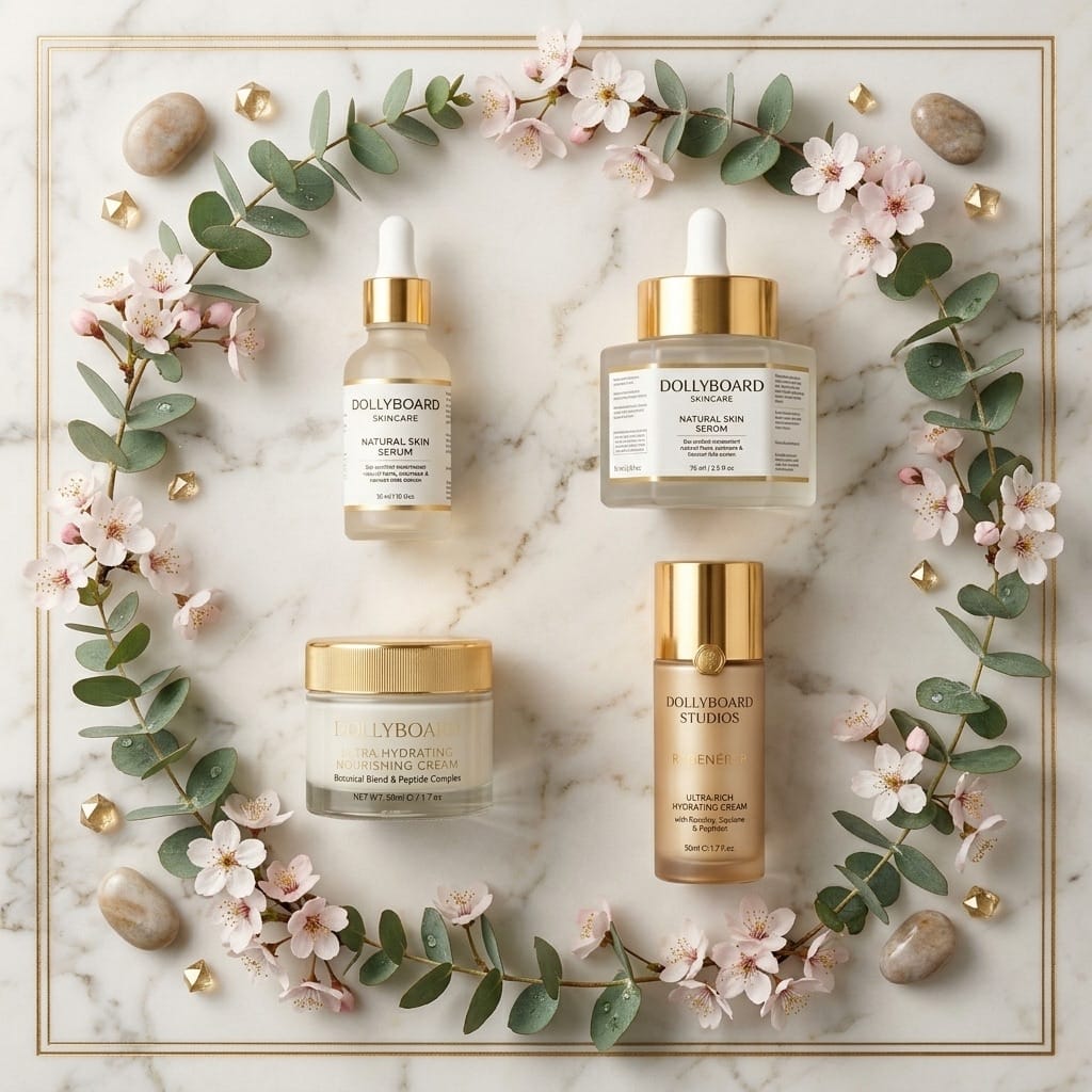 Flat lay composition